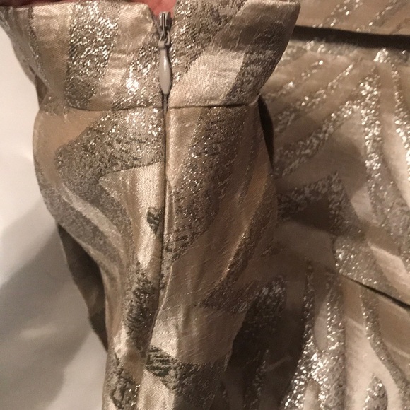 Brooklyn Industries metallic brocade mini skirt - Picture 6 of 8